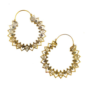 Izara Brass Hoops