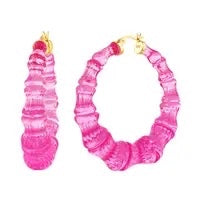 2" Pink Bamboo Hoop