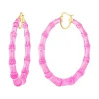 3" Pink Bamboo Hoop